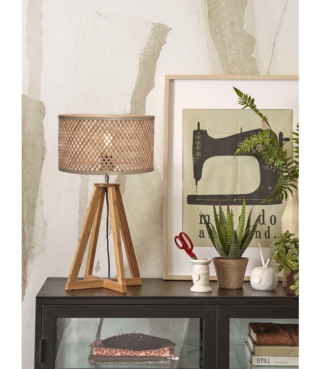 Good&Mojo tafellamp Java 4-poot  bamboe