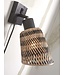Good&Mojo wandlamp Java bamboe zwart