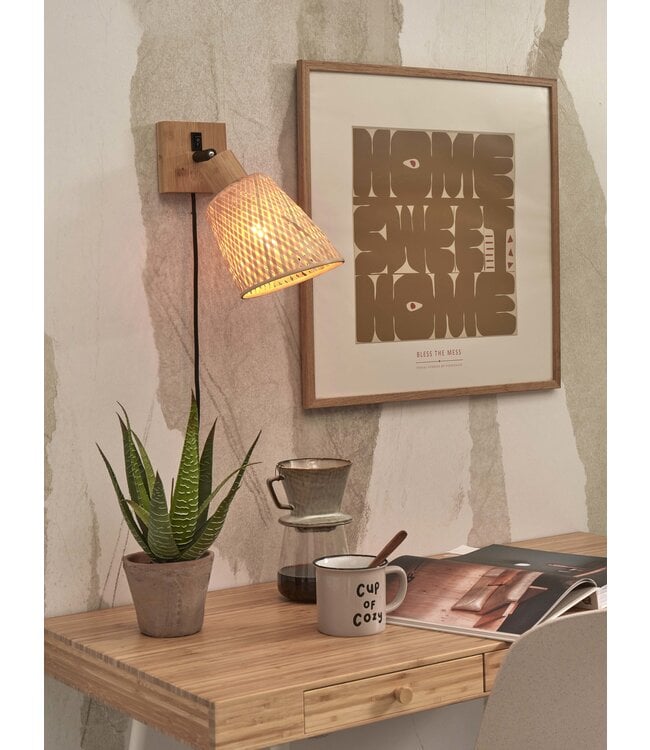 Good&Mojo wandlamp Java bamboe naturel
