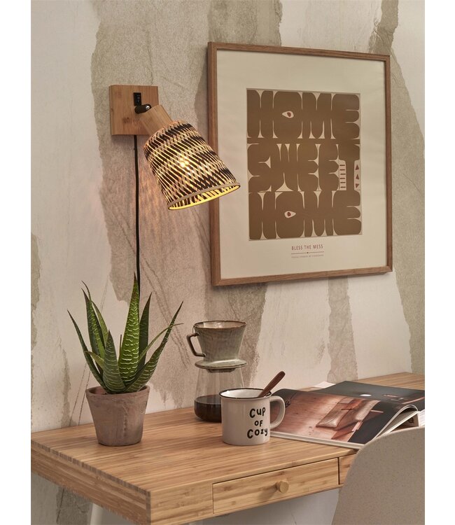 Good&Mojo wandlamp Java bamboe naturel