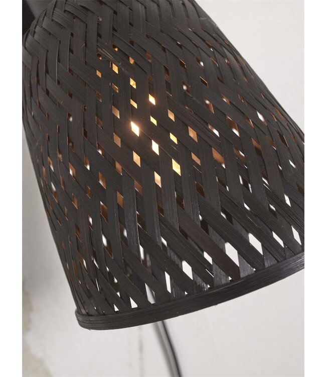 Good&Mojo wandlamp Java bamboe zwart