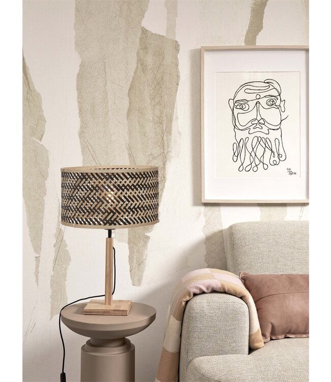 Good & Mojo tafellamp Java recht bamboe naturel