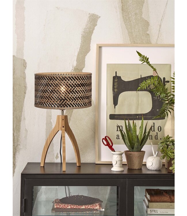 Good&Mojo tafellamp Java 3-poot bamboe