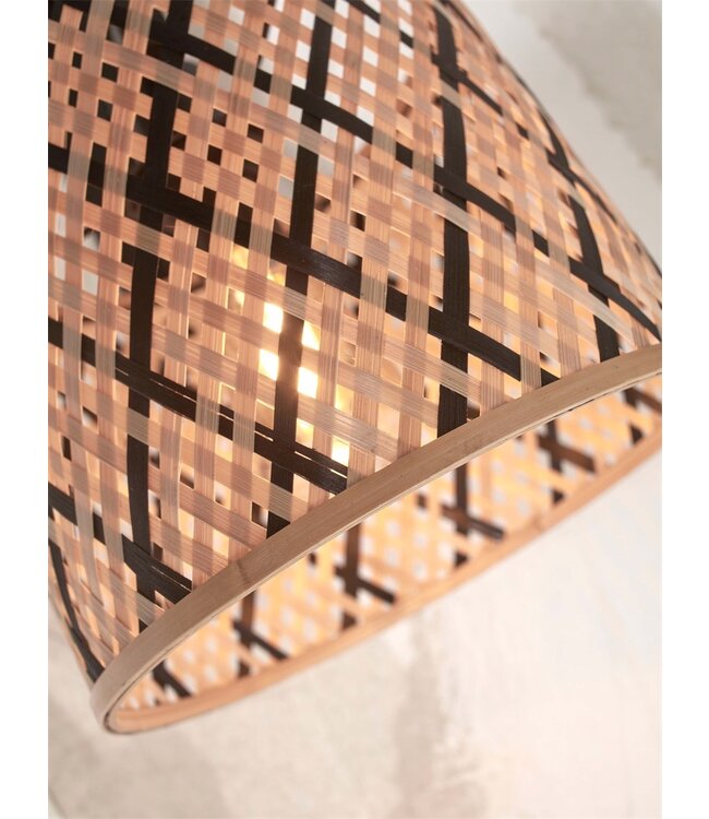 Good&Mojo tafellamp Java bamboe naturel met arm