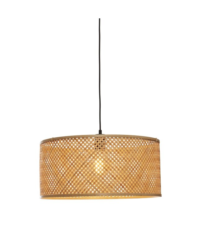 Good&Mojo hanglamp Java bamboe rond en recht