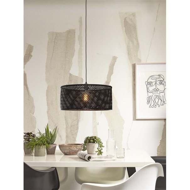 Good&Mojo Good&Mojo hanglamp Java bamboe rond en recht