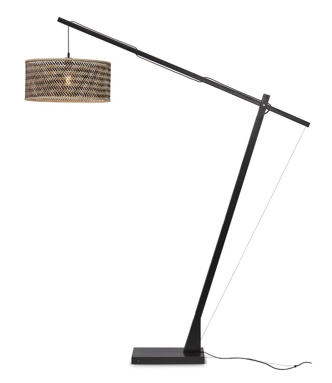 Good&Mojo vloerlamp Java XL bamboe zwart