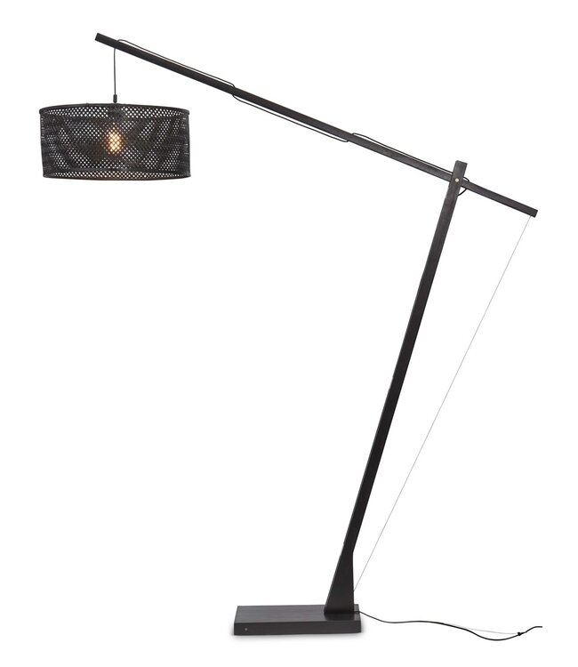 Good&Mojo vloerlamp Java XL bamboe zwart