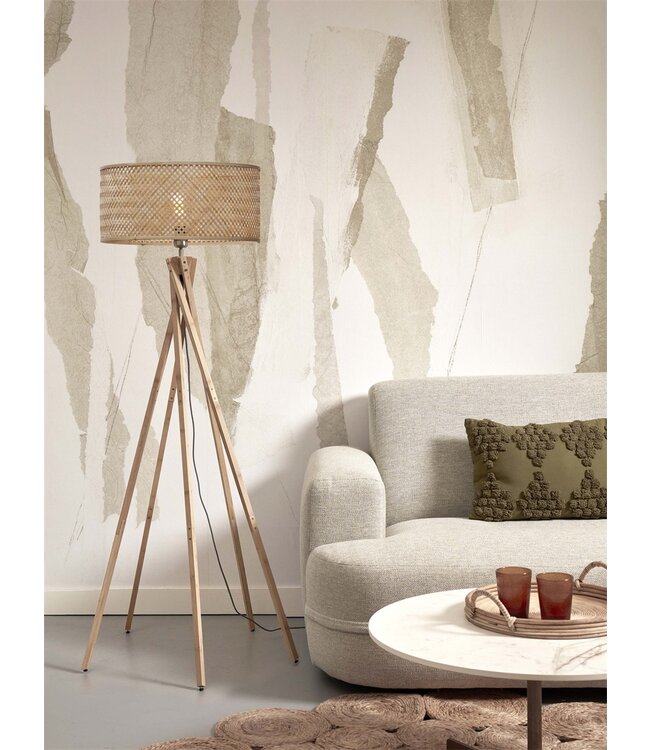 Good&Mojo vloerlamp Java 5-poot bamboe naturel