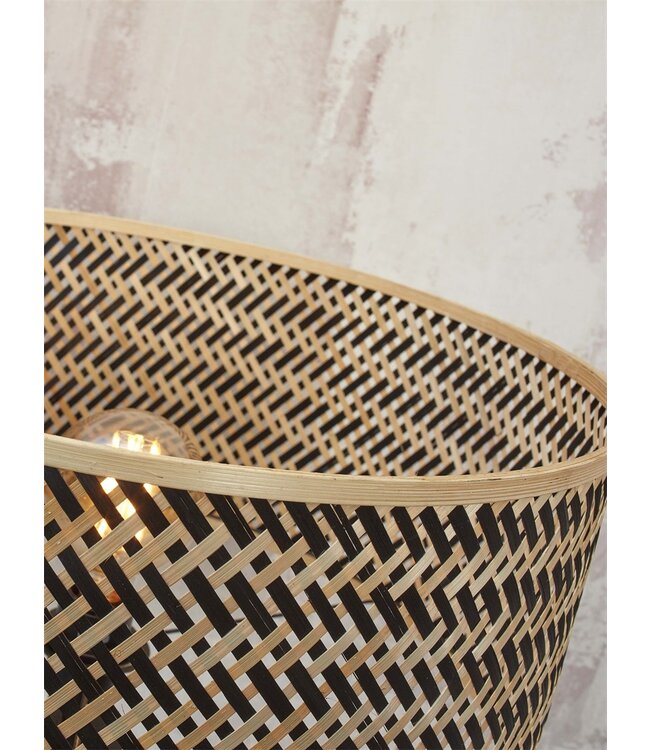 Good&Mojo vloerlamp Java bamboe naturel met plankjes