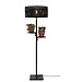 Good&Mojo Vloerlamp Java zwart met plankjes