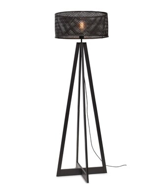 Good&Mojo Vloerlamp Java 4-poot zwart