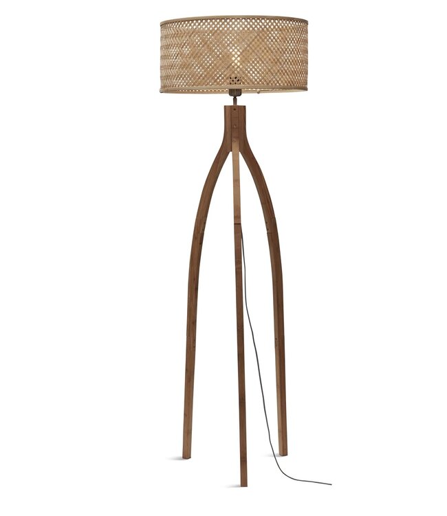 Good&Mojo vloerlamp Java 3-poot bamboe naturel