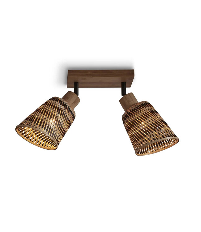 Good&Mojo plafonnière Java 2-kap bamboe naturel