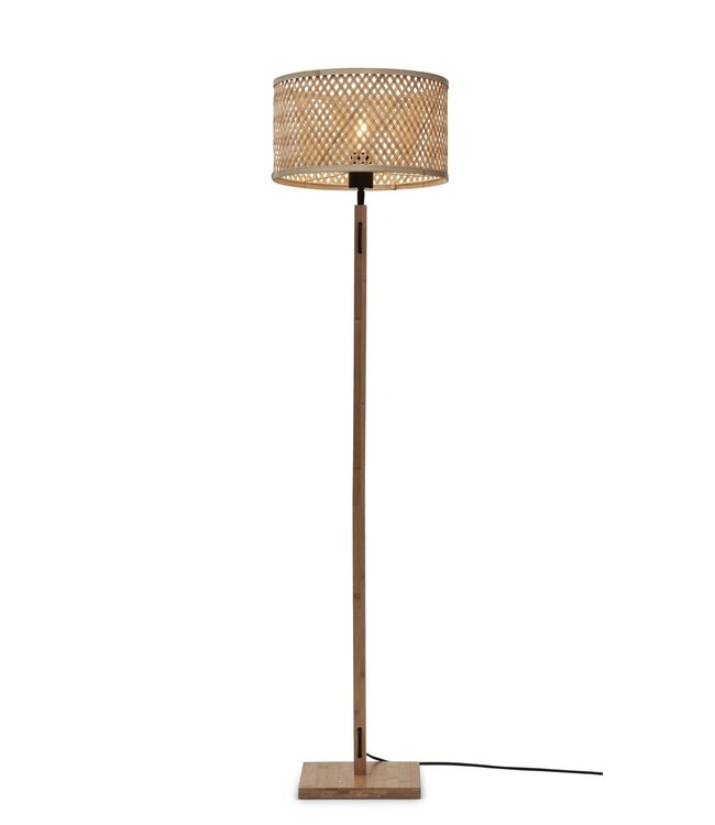 Good&Mojo vloerlamp Java recht naturel bamboe