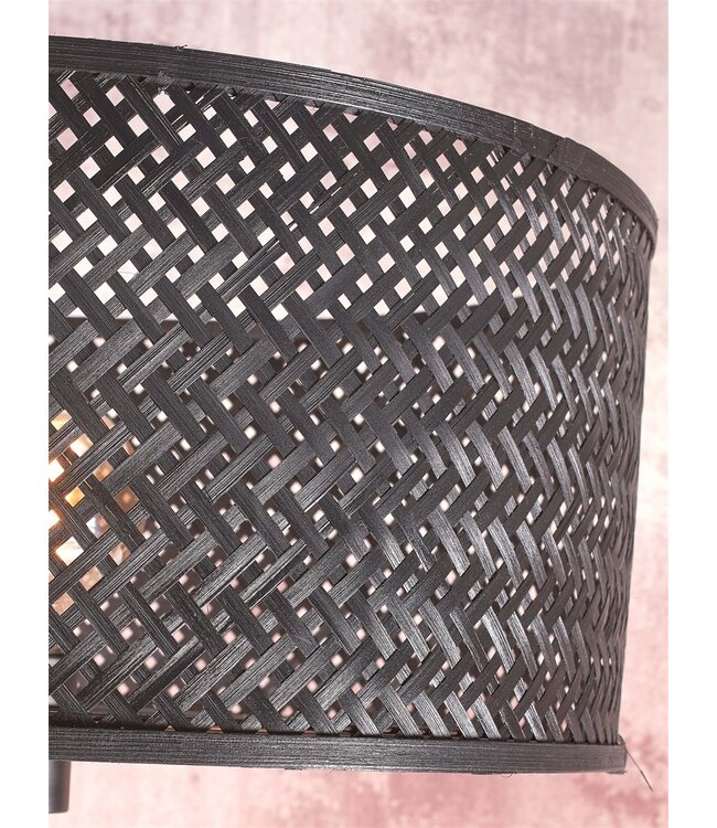 Good&Mojo vloerlamp Java recht bamboe zwart