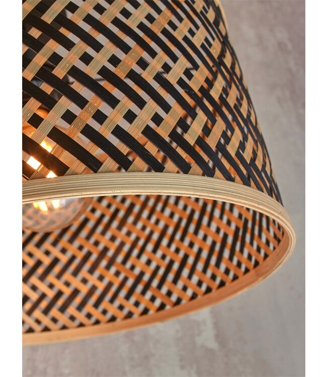 Good&Mojo vloerlamp Java small bamboe zwart