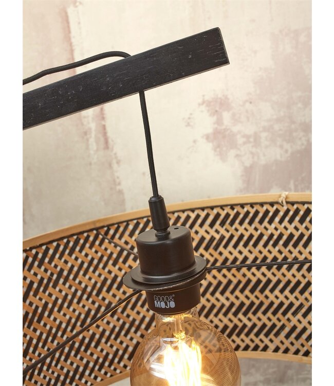 Good&Mojo vloerlamp Java Large bamboe zwart