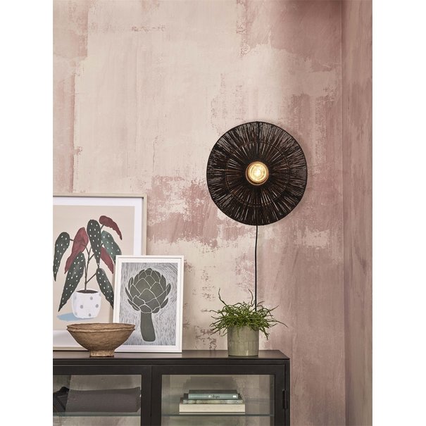 Good&Mojo Good&Mojo wandlamp Iguazu Disc in jute Small