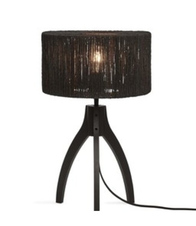 Good & Mojo tafellamp Iguazu 3-poot naturel en zwart