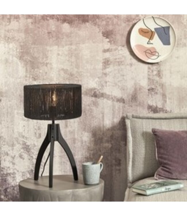 Good & Mojo tafellamp Iguazu 3-poot naturel en zwart