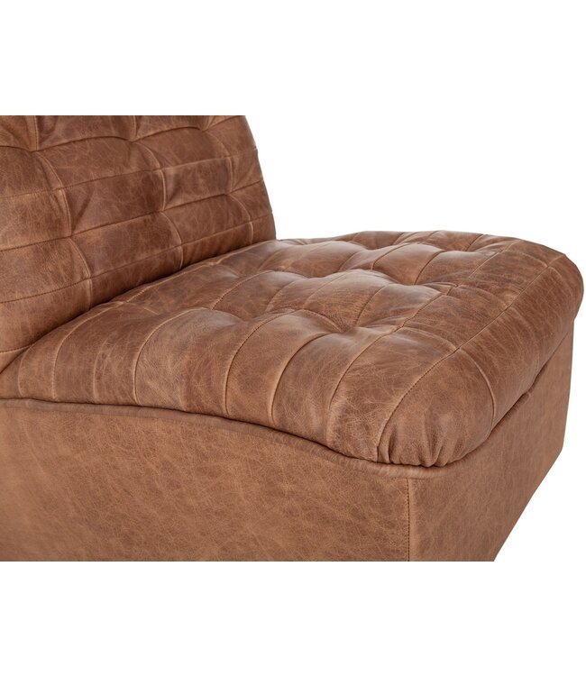 Must Living fauteuil Liberty in Buffalo leer cognac