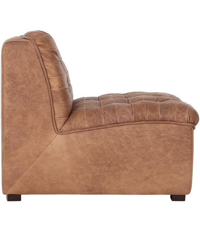 Must Living fauteuil Liberty in Buffalo leer cognac