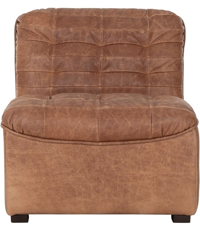 Must Living fauteuil Liberty in Buffalo leer cognac