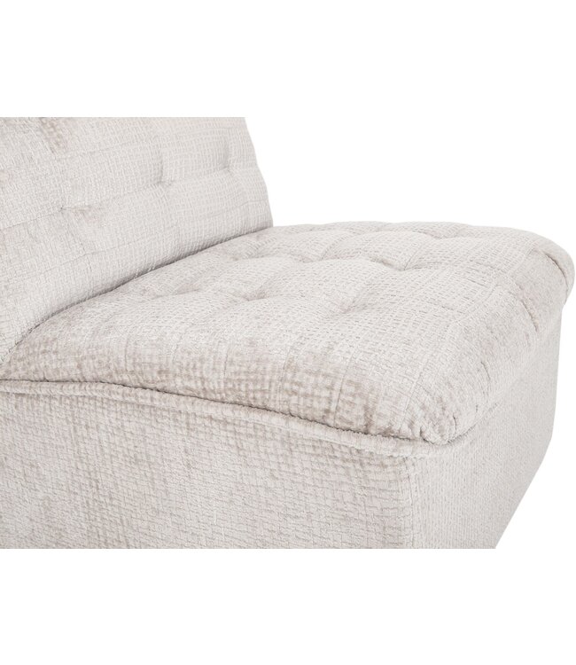 Must Living fauteuil Liberty in stof Glamour naturel wit