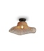 Plafondlamp Ibiza Bamboe Wavy in 2 maten enn 3 dessins