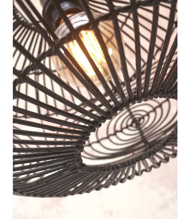 Good&Mojo plafonniere Madeira rotan ovaal in naturel of zwart