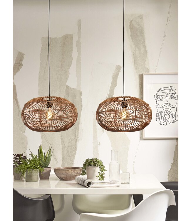 Good&Mojo hanglamp Madeira naturel of zwart