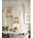 Good&Mojo hanglamp Merapi bamboe tapered in 2 maten en 2 kleuren