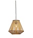 Good&Mojo hanglamp Merapi diamond in bamboe naturel, zwart of gemixt
