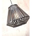 Good&Mojo hanglamp Merapi diamond in bamboe naturel, zwart of gemixt