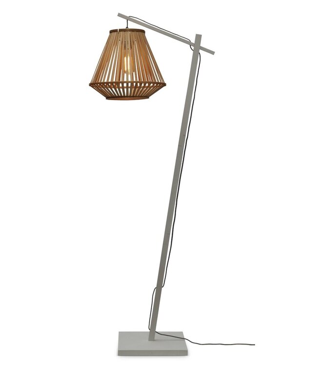 Good&Mojo vloerlamp Merapi maat S  van bamboe in 3 kleuren