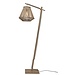 Good&Mojo vloerlamp Merapi maat S  van bamboe in 3 kleuren