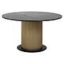 Richmond Interiors Eettafel Ironville ø 140 (Black/gold)