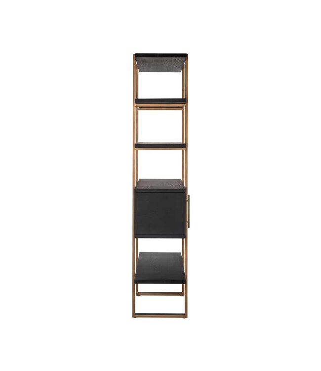 Richmond Interiors Wandkast Cambon 4-deuren 4-planken (Dark coffee)