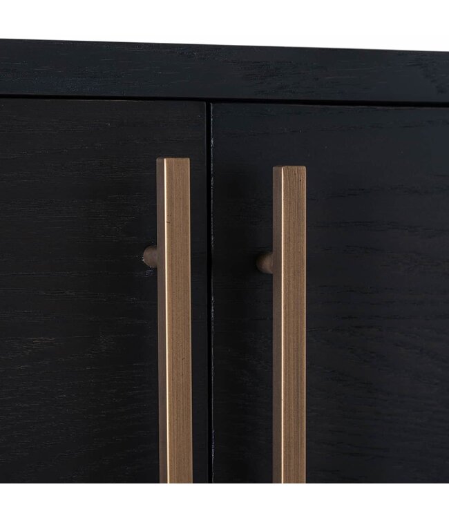 Richmond Interiors Wandkast Cambon 4-deuren 4-planken (Dark coffee)