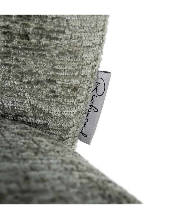 Richmond Interiors Stoel Fallon thyme fusion / zwart (Genova 504 Jade)