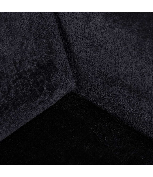 Draaifauteuil Turner black chenille (Bergen 809 black chenille)