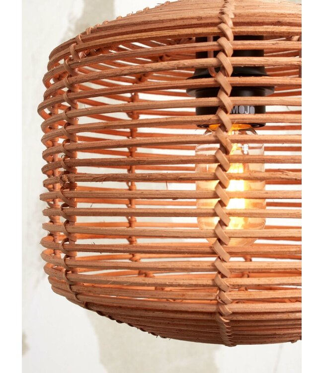 Good&Mojo plafonniere Tanami Rond naturel rotan