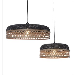 Hanglamp Ubud single shade set van 2