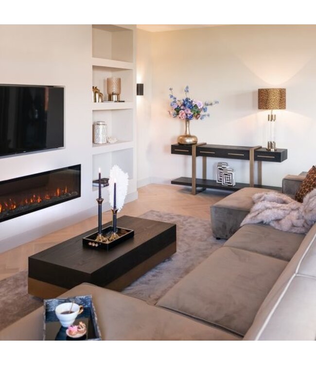 Richmond Interiors Salontafel Cambon blok (Dark coffee)