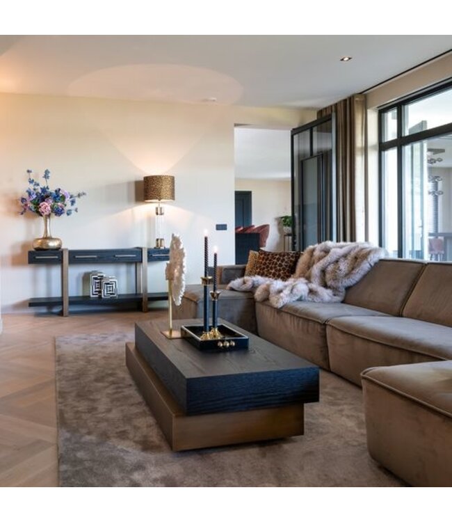 Richmond Interiors Salontafel Cambon blok (Dark coffee)