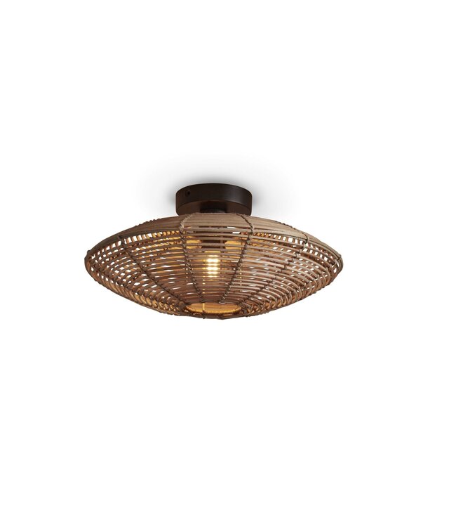 Good&Mojo plafondlamp Tanami in schijfvorm naturel
