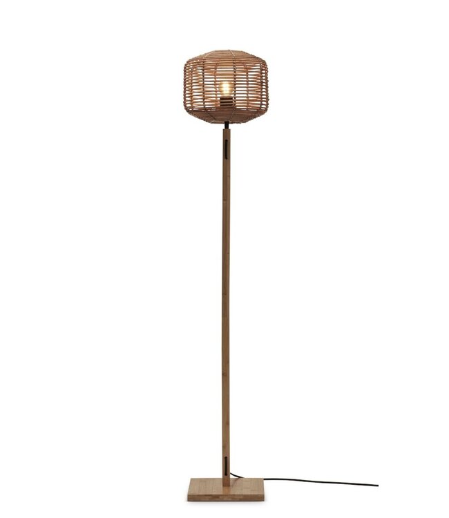 Good&Mojo vloerlamp Tanami bamboe recht Naturel