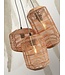 Good&Mojo hanglamp Tanami rotan met 3 lampenkapjes