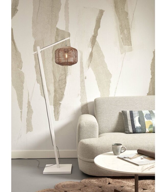 Good&Mojo vloerlamp Tanami maat S in bamboe naturel of wit